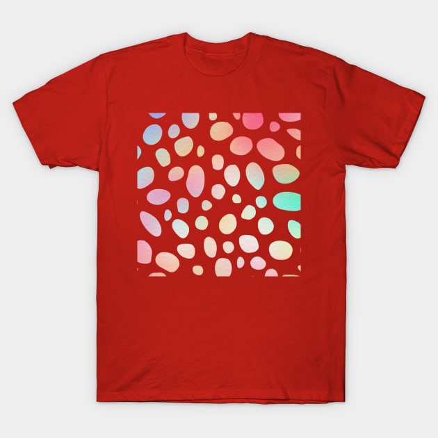 Red Colorful Pattern T-Shirt by ibarna